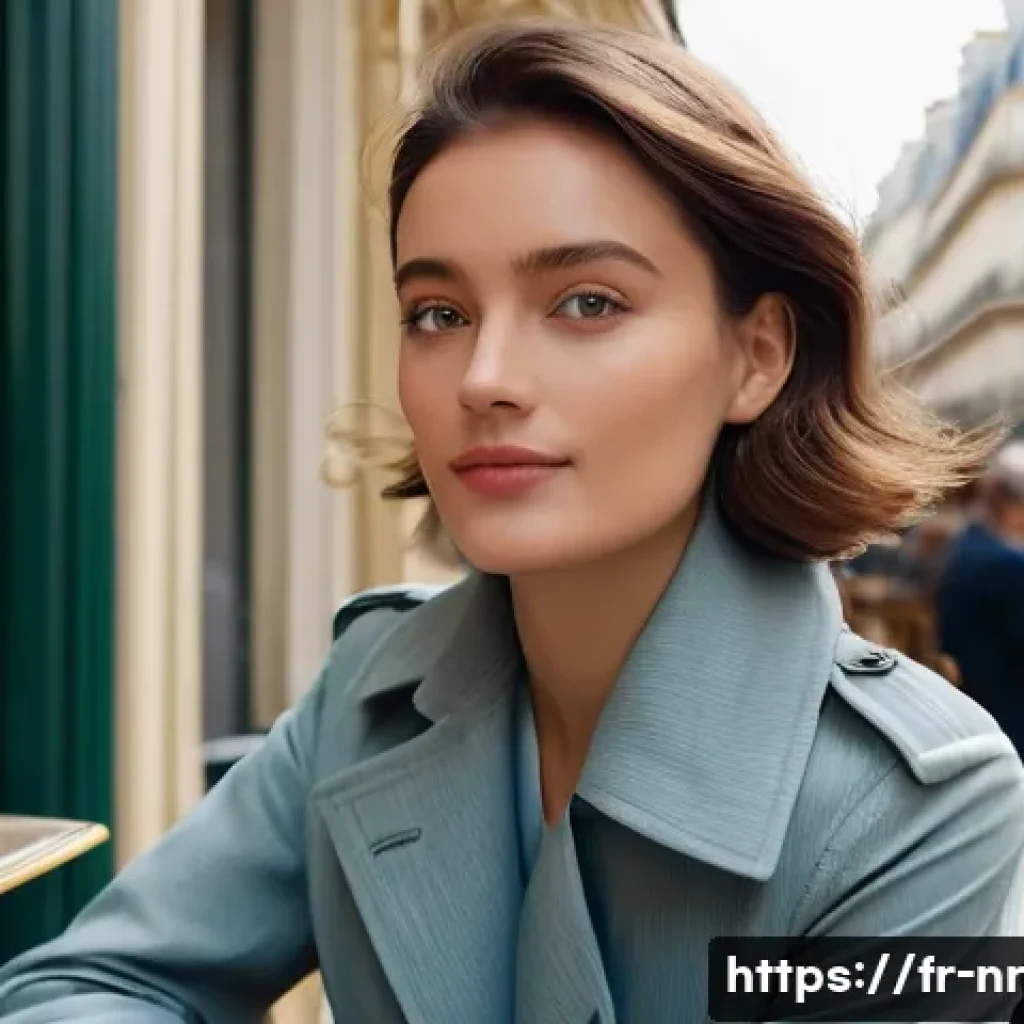 사진을 활용한 창의적 글쓰기 연습 - **"Enigmatic Gaze in a Parisian Café"**
A captivating portrait of a woman in her late twenties, ...