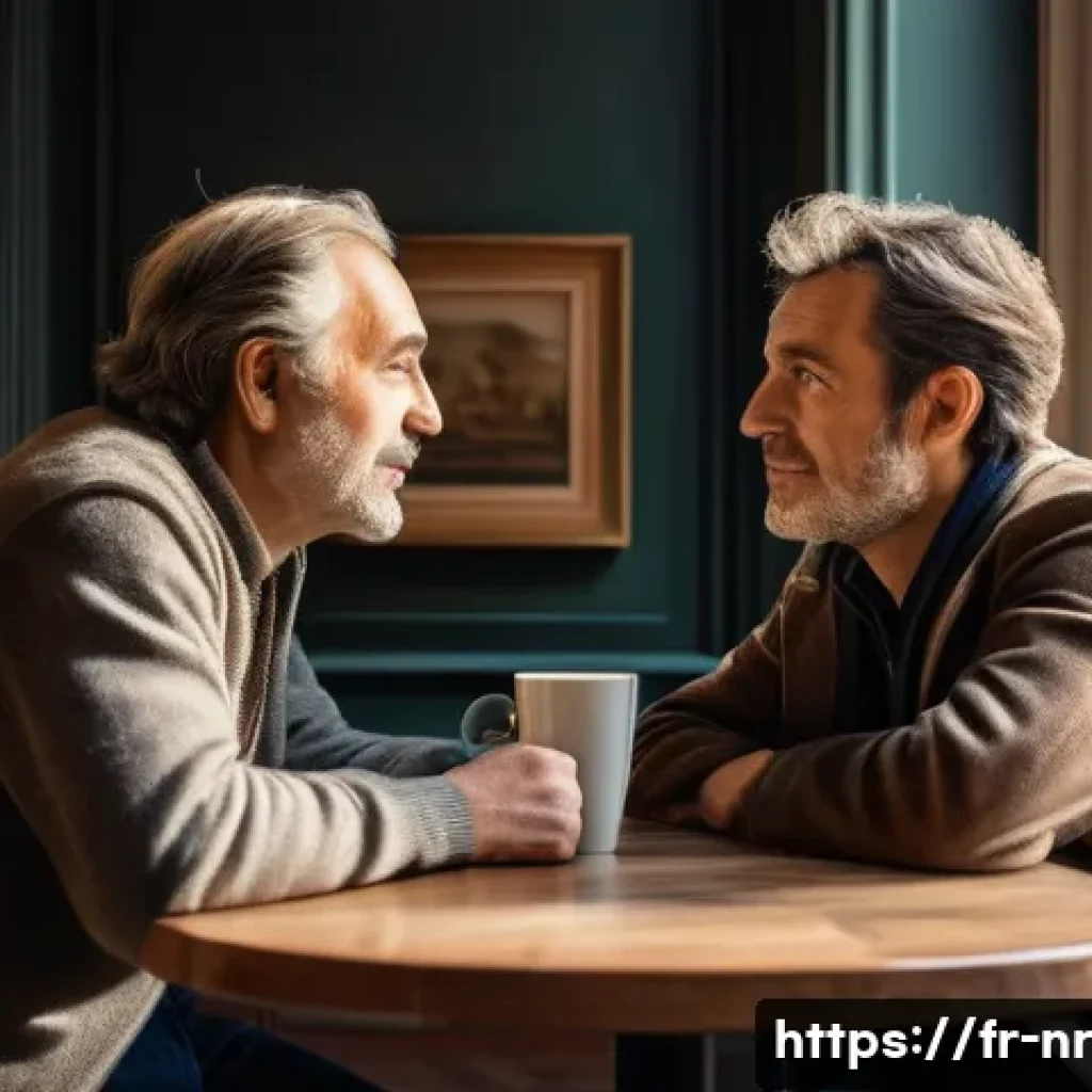 대화 형식으로 글쓰기 연습하기 - A cozy Parisian café scene bustling with diverse characters engaged in lively dialogue. The setting ...